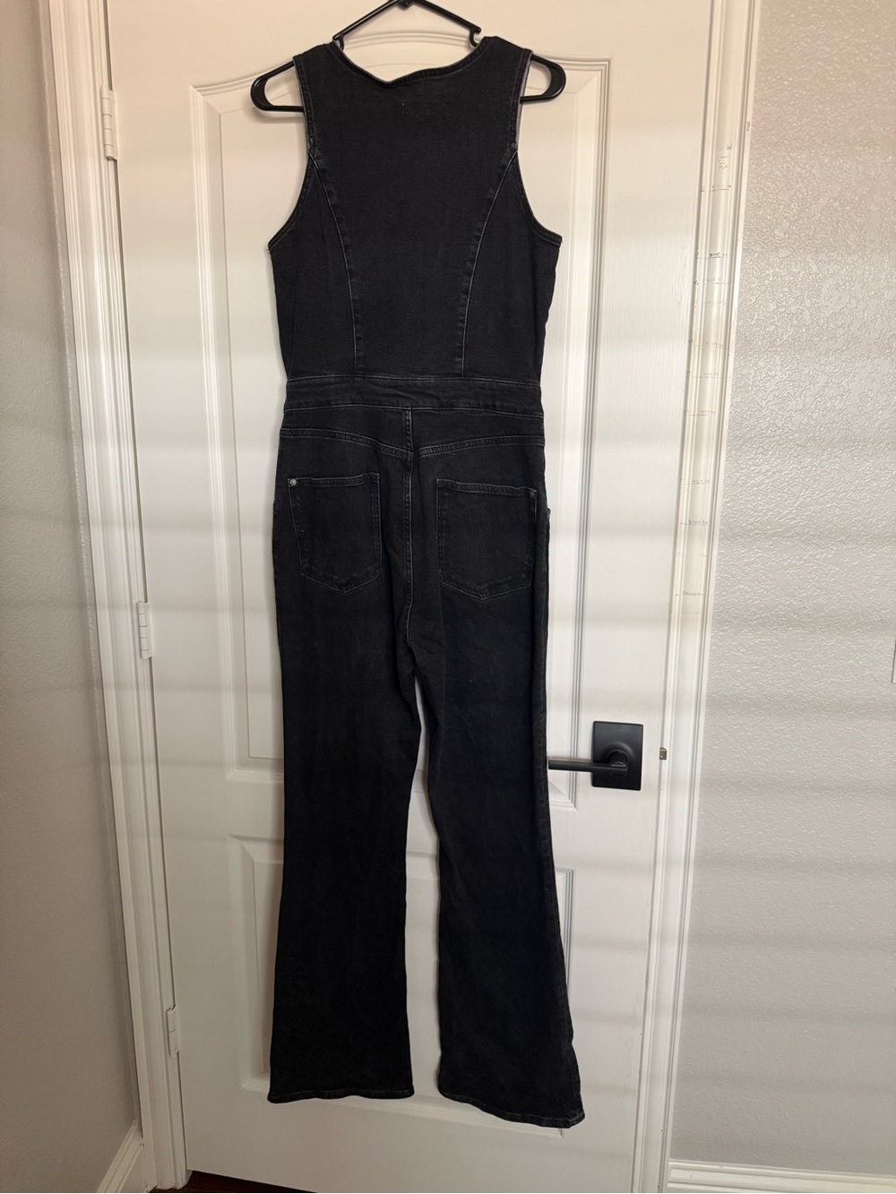 Anthropologie Black Sleeveless Button-Front Jumpsuit - Picture 2 of 10